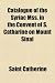 Books : Catalogue of the Syriac Mss. in the Convent of S. Catharine on Mount Sinai