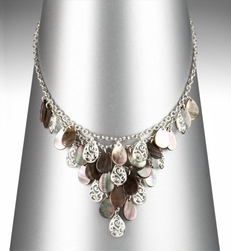Multi Shell Bib Style Necklace