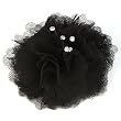 Elegant Fishnet Corsage Hair Clip Pin Brooch Clothing Hats Scarf Crystals Black