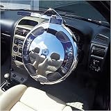 RHDSMLCHRDSK | DISKLOK CAR SECURITY FULL COVER POLISHED CHROME | SIZE FITS SMALL 35CM UP TO 39CM