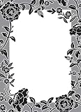 Wall Pops Brocade Dry-Erase Memo Decal - Black/ White (13x18