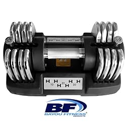 Bayou Fitness Adjustable Dumbbell(50 -Pounds)