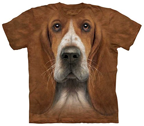 Basset Hound Head T-Shirt Size L