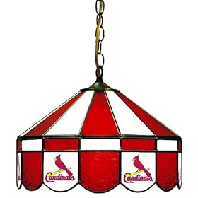 Imperial St. Louis Cardinals Licensed 16-Inch Diameter Stained Glass Pub Light