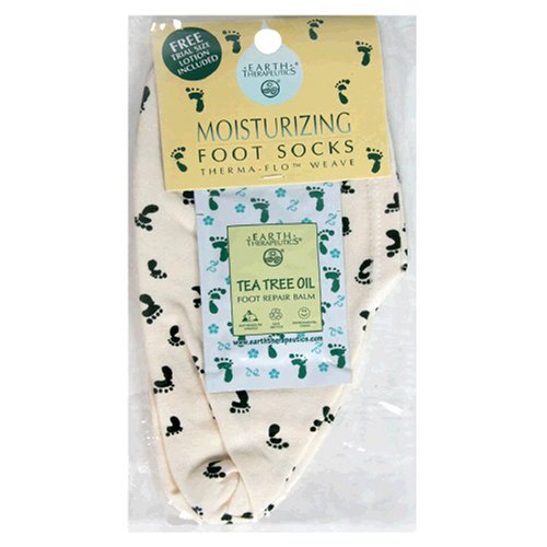 Earth Therapeutics Foot Socks, Moisturizing, 1 pair (Pack of 2)