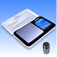 ALMASA MT-7 Feinwaage bis 200g in 0,01g Schritten + 100g Kalibriergewicht, handliche hochpr�zise Digitalwaage/Taschenwaage/Goldwaage/M�nzwaage/K�chenwaage Farbe: silber