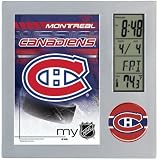 MONTREAL CANADIENS LCD DESK CLOCK ALARM PHOTO FRAME