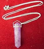 Amethyst Healing Crystal Pendant on Silver Chain - from Spiritual Gifts - Usually dispatched within 2 working days.