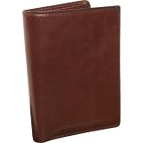 Derek Alexander Leather Double Fold Wallet With Removable ID Windows