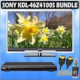 Sony Bravia Z-Series KDL-46Z4100/S 46in. 1080P Silver + Sony DVD Player Accessory Kit