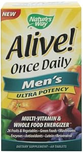 Nature's Way Alive Once Daily Men's Multi Ultra Potency, Tablets, 60-Count