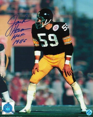 Autographed Jack Ham Pittsburgh Steelers 16x20 Photograph Inscribed HOF 1988