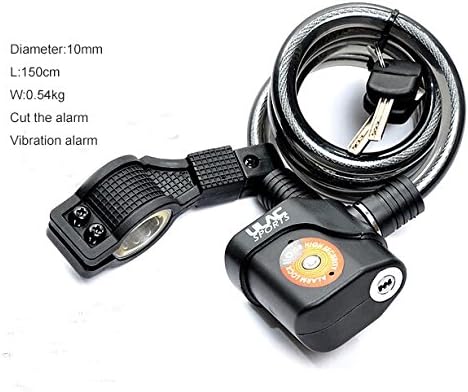 L3p Bicycle Lock Bicycle Cable Lock Alarm Mountain Bike Lock Cycling Equipment