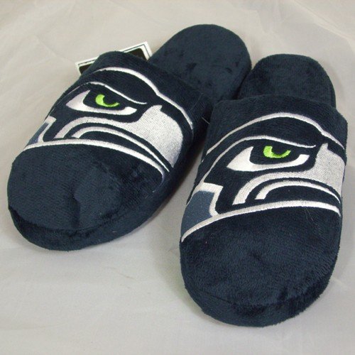 Seattle Seahawks Big Logo Hard Sole Slide Slippers