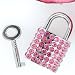 Pink Crystal Lock with Key