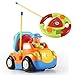 Cartoon R/C Construction Car Radio Control Toy for Toddlers (Orange) by DeluxeRC.com