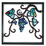 ブロック 塀 飾りブロック シャインガラスブロック(ブドウ) 金属製 燻し銅色