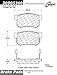 Centric 309.05360 Disc Brake Pad