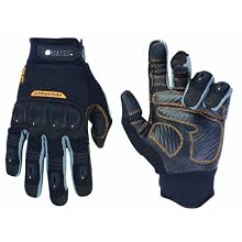 Custom Leathercraft 175L Demolition Flex Grip Work Gloves, Large