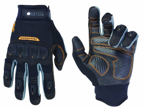 Custom Leathercraft 175L Demolition Flex Grip Work Gloves, Large On Sale