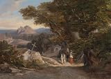 Between Olavano L'Civitella Edward Lear Art Print