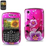 2 Dimensions Flowers Design Hard Case Cover Skin for BlackBerry Curve 8530  ....