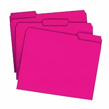 Smead 1/3-Cut File Folders, Letter Size, Red, 100 Per Box (12743)