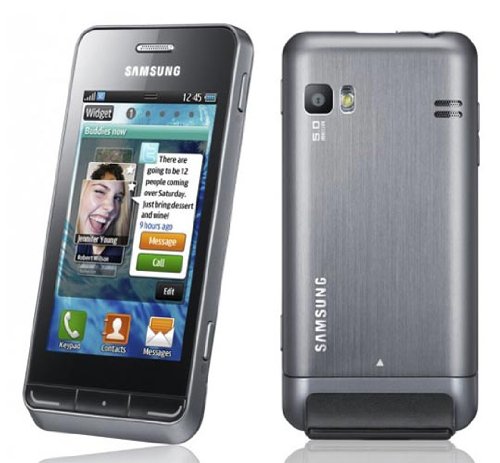 Samsung - Wave 723 - Smartphone - Quadri-bande / 3G+ / Wifi / Bluetooth - Ecran tactile 3,2 - Flap interchangeable - Argent