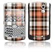 Copper Plaid Design Protective Skin Decal Sticker for Blackberry Curve 8300/ 8310/ 8320 Cell Phones