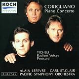 Corigliano: Piano Concerto / Ticheli: Radiant Voices Postcard