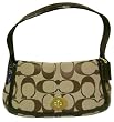 Coach Ergo Signature Khaki Brown Flap Purse