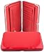 Leatherette Solid Color Beautiful Flat Clutch Opera Wallet, Red
