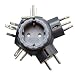 Reise-Stecker-Adapter TRAVEL-STAR PLUS f�r Euro-, Konturen- und Schutzkontakt-Stecker mit 6 
verschiedenen Stecksystemen und erh�htem Ber�hrungsschutz, inkl. praktischem Reisebeutel 16 A/250 
V~, anthrazit
Einsatzorte:
Nord, Zentral und S�damerika, Japan, S�d- und Ostasien, Australien, 
Neuseeland, China, Afrika, Asien, Gro�britannien, Mittlerer Osten, Europa (Frankreich, Belgien), 
Italien, Schweiz, S�damerika