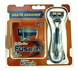 Gillette Fusion Promotionpack, 4 Klingen + 1 Rasierapparat - 
