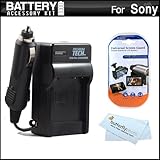 Battery Charger Kit For Sony Cyber-Shot DSC-W570 Digital Camera Includes Ac ....