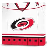 NHL Carolina Hurricanes White Jersey Canvas Print (20 x 20)