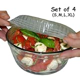 Coverflex Reusable Food Covers - Set of 4 (S,M,L,XL)