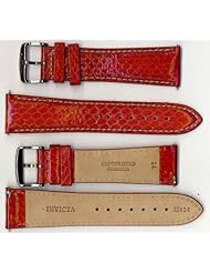 Invicta Genuine Unisex 24mm Red Copperhead Snakeskin Leather Watch Strap IS434