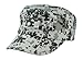 Camouflage Hat Washed Army Military Cap in Gray Pixels Adjustable Plain