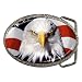 Belt Buckle of Bald Eagle with U.S. American Flag