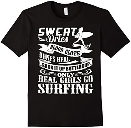 Kanu surf Suck it up buttercup real girls go Surfing (ver 1) - Male Large - Black