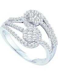 0.74CTW DIAMOND FLOWER RING