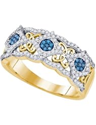 0.40CTW BLUE DIAMOND FASHION BAND