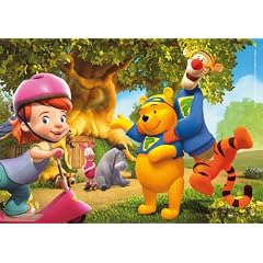 26721 - Clementoni Maxi Puzzle, 60 Teile - WD My friends Tigger & Pooh: Super Sleuths are on the case!, 60 Teile