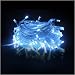 LED Icicle String Christmas Rope Light 32 ft /10m, 100 ct. White Lights