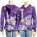LSU Tigers Ladies Purple Rhinestone Full Zip Hoody image 1