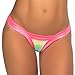 Espiral Women's Printed Thong with Thick Straps Rainbow Small/Medium