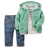カーターズ Carter's ボディスーツ + カーディガン + パンツ 豪華3点セット 3-Piece Cardigan Set NB (50-55cm)