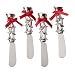 Silver Bells Spreader Set of 4