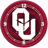 Oklahoma Sooners NCAA Round Wall Clock